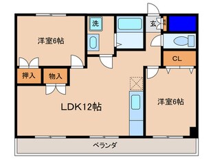 ソレイユ千の物件間取画像